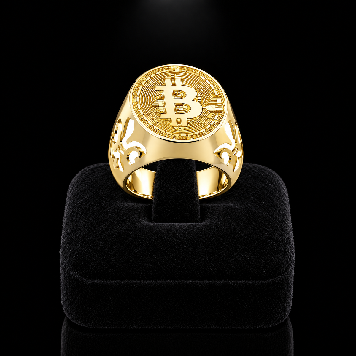 Chevalière Bitcoin Or 18K